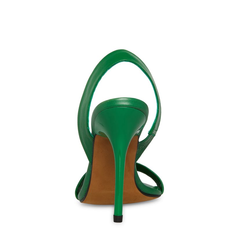 Sandalias Tacones Steve Madden Batali Cuero Mujer Verde | ES LH3142